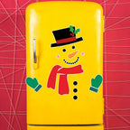 Christmas Snowman Fridge Magnets Waterproof Xmas Magnet Stickers Holiday Christmas Decorations for Garage Doors and Car Decor