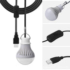 2 Pack LED Light for Camping 5W USB Children Bed Lamp Portable LED Bulb Outdoor Emergency Light