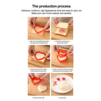 Heart Shape Sandwich Cutter Sealer Bread Decruster Pancake Maker DIY Cutters Bento Box Sandwich Decruster Press Mold for Kids
