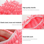 10Pcs Mop Slippers for Floor Cleaning Removable Mop Head Shoes Cover Microfiber Mops Shoes Dust Hair Cleaner Sweeping