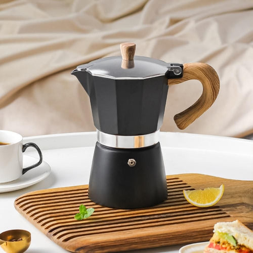 150ML/300ML Portable Aluminum Italian Style Espresso Maker Moka Pot Coffee Maker Household Mocha Cold Extract Pot for Making Cappuccino Latte