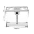 1.5L Fully Transparent Air Humidifier Large Capacity Air Purifying Mist Maker 2 Modes Adjustable Essential Oil Diffuser