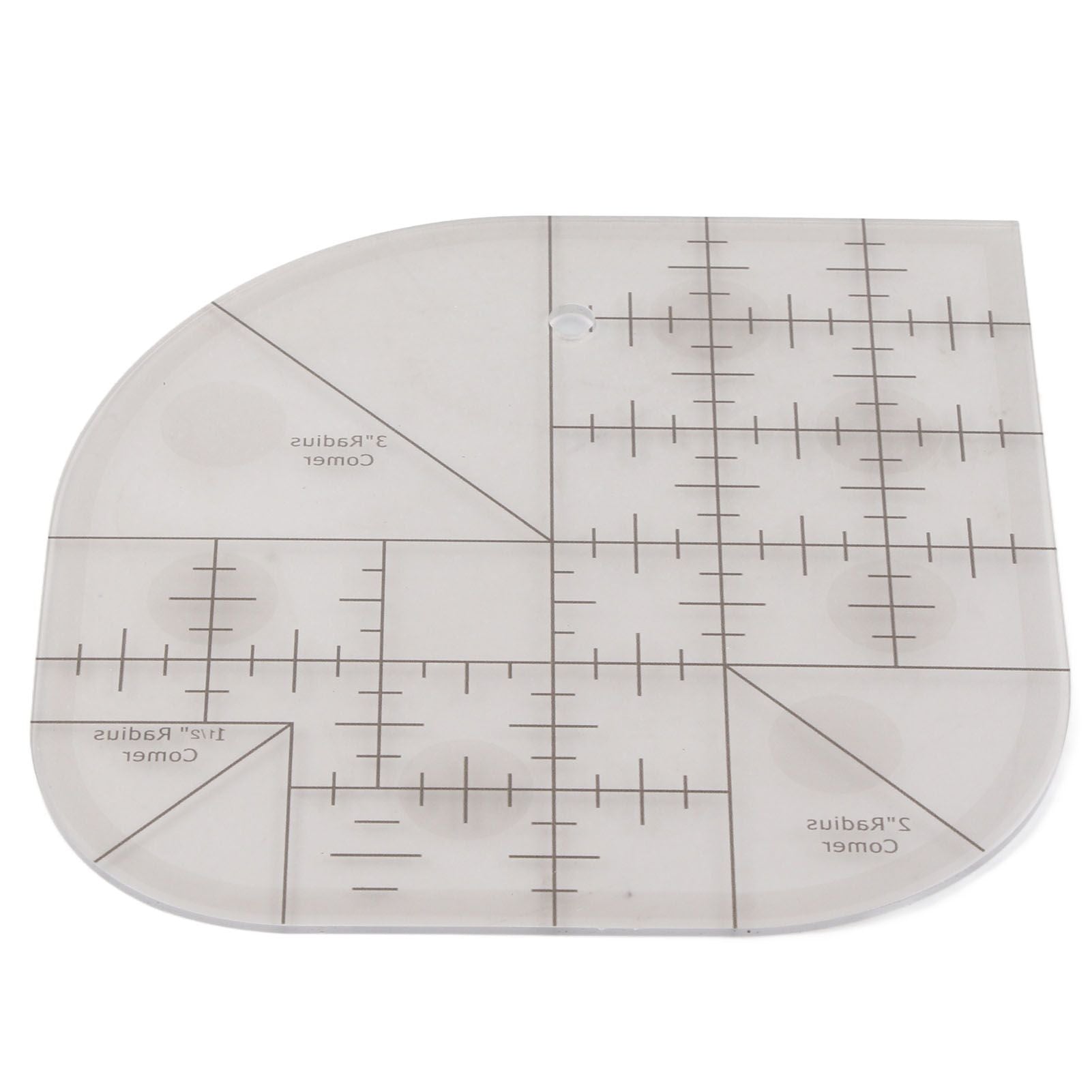 Acrylic Sewing Curved Corner Cutter Ruler Sewing Patchwork Ruler Sewing Template Patchwork Tool DIY Sewing Supplies