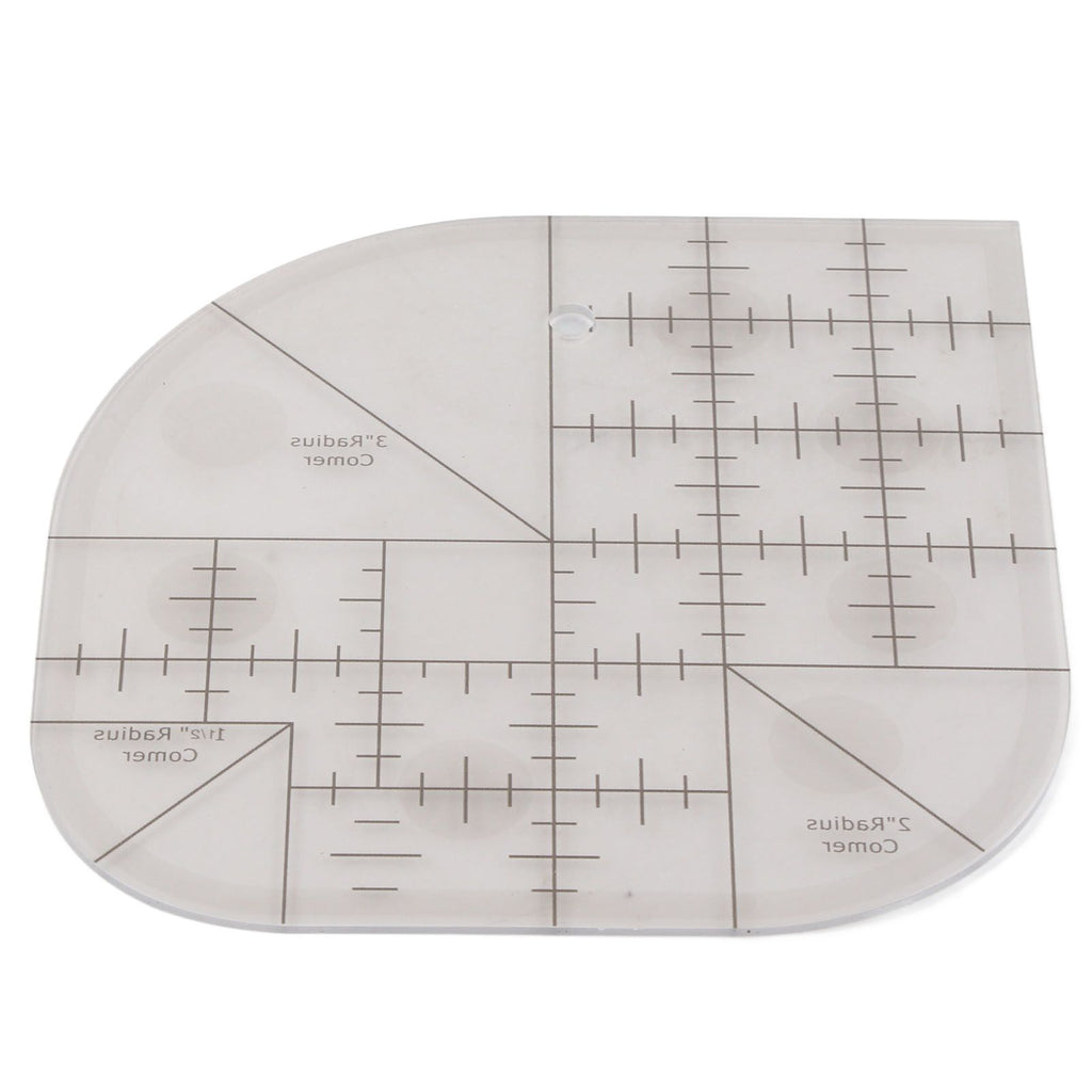 Acrylic Sewing Curved Corner Cutter Ruler Sewing Patchwork Ruler Sewing Template Patchwork Tool DIY Sewing Supplies