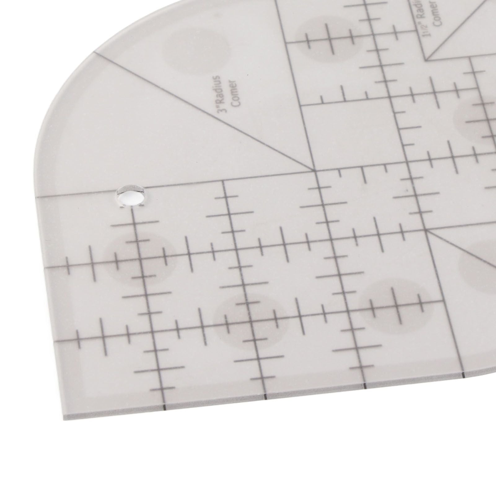 Acrylic Sewing Curved Corner Cutter Ruler Sewing Patchwork Ruler Sewing Template Patchwork Tool DIY Sewing Supplies