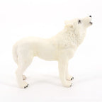 Wolf Action Figure Howling Wolf Action Figure Ornaments Simulation Wildlife Animal Model Toy for Children