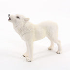 Wolf Action Figure Howling Wolf Action Figure Ornaments Simulation Wildlife Animal Model Toy for Children