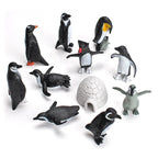 11PCS PVC Penguin Figurines Cute Simulation Ocean Animal Penguin Figure Model Toys Children s Cognitive Animal Ornaments