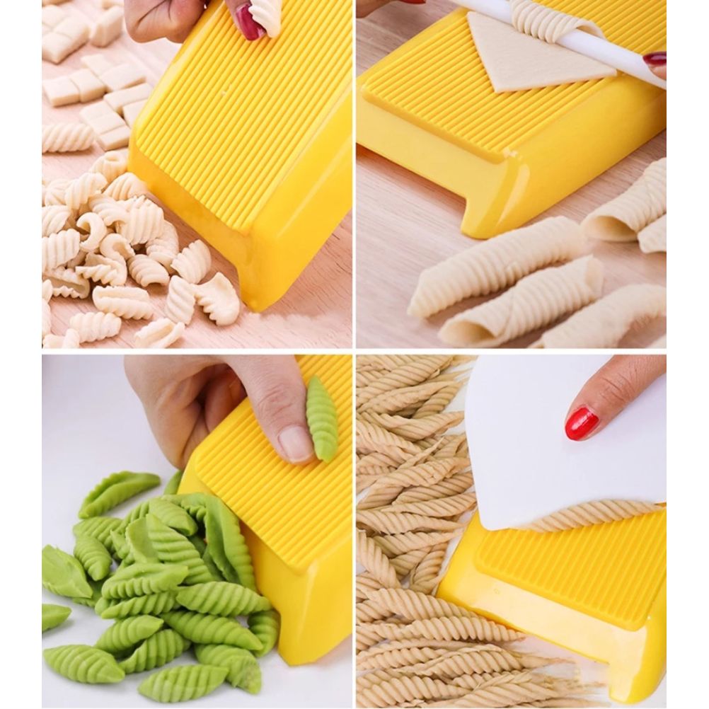 Plastic Gnocchi Boards Tool for Making Macaroni Pasta and Gnocchi Maker Cutter Rolling Pin Manual Kitchen Tool