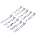 8 Grids Clear Plastic Cable Storage Box Data Cable Storage Container Save Space Cable Management Box for Storing Earrings Rings and Data Cables