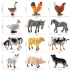 36PCS Farm Animal Toys for Kids Learning Educational Playset Simulation Farm Figurines Animal Toys Ornaments