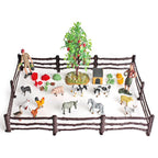 36PCS Farm Animal Toys for Kids Learning Educational Playset Simulation Farm Figurines Animal Toys Ornaments