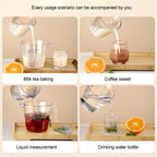 Plastic Measuring Jug 600ml Large Beaker Measuring Cups Graduated Jugs Measuring Jars for Cold Water Ice Tea Juice Beer Milk