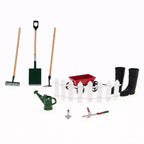 9pcs Miniature Dollhouse Set 1:12 Mini Garden Tools for Dollhouse Garden Miniature Decoration