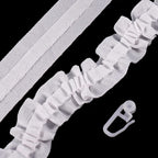Curtain Tape Curtain Accessory Reusable Curtain Ruffle Tape Curtain Drawstring Belt Set for Pleated Curtain Head