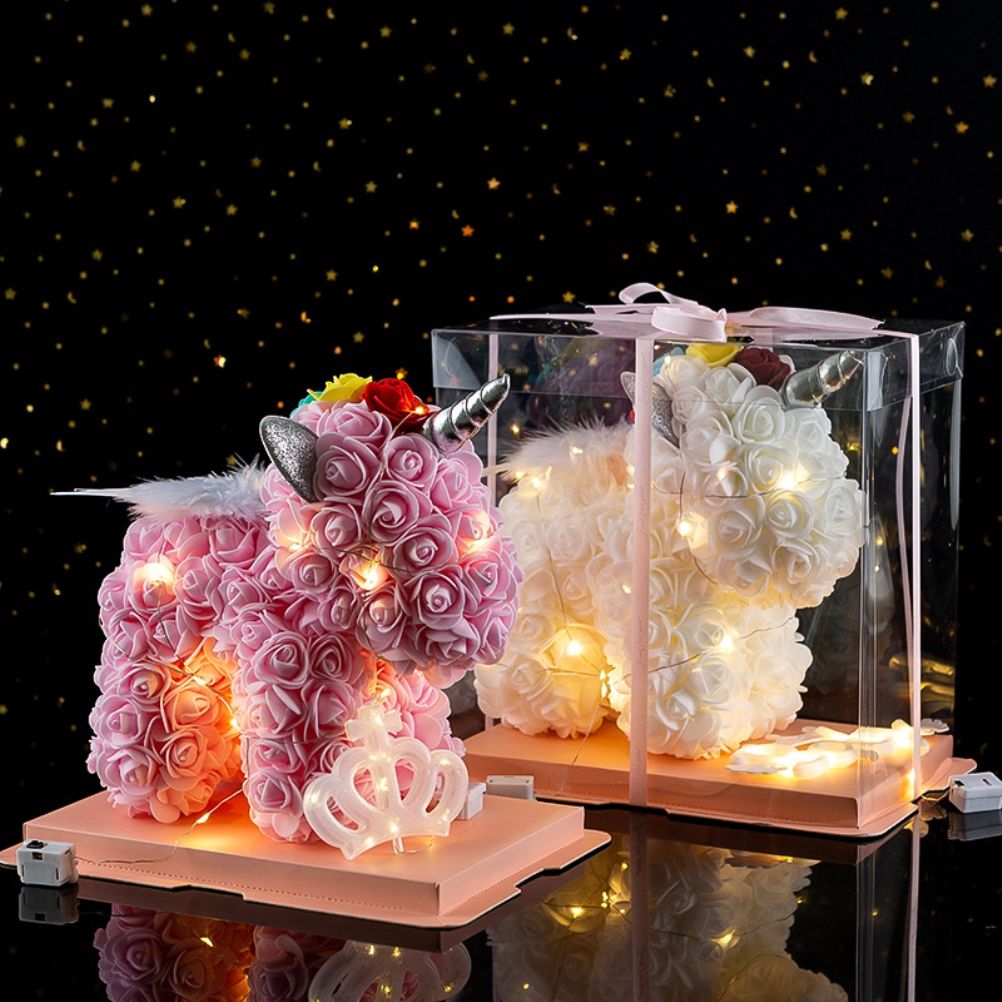 Valentine's Day Gift Rose, LED PE Flower, Christmas Decorations
