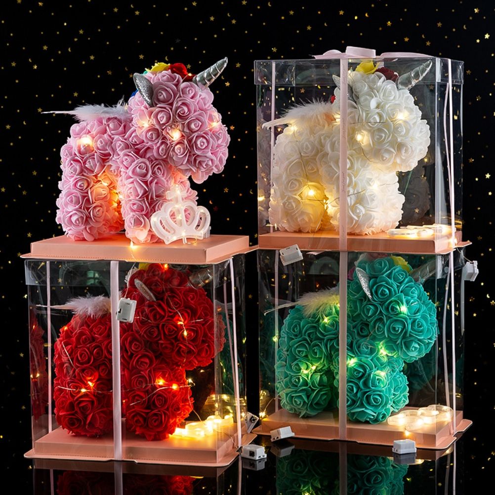 Valentine's Day Gift Rose, LED PE Flower, Christmas Decorations