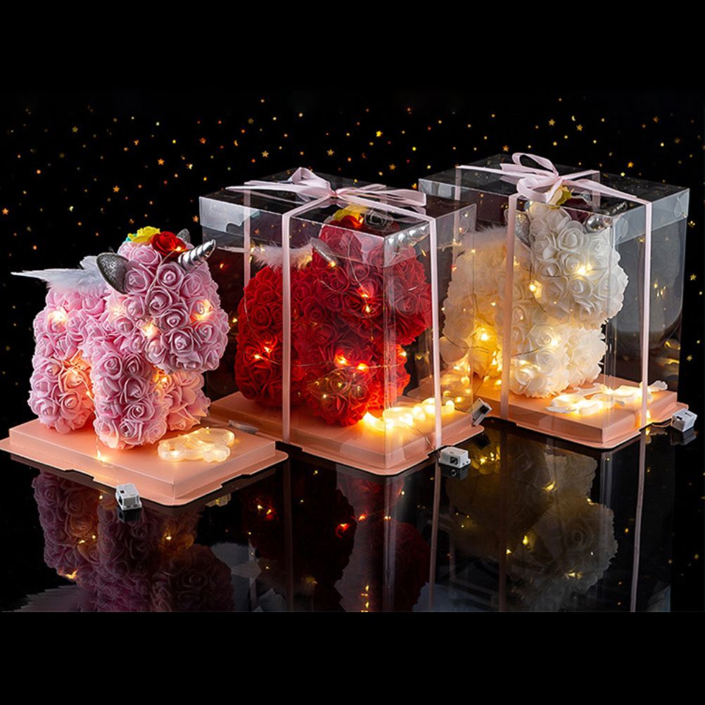 Valentine's Day Gift Rose, LED PE Flower, Christmas Decorations