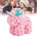 Valentine's Day Gift Rose PE Flower Gift for Girlfriend Home Christmas Decorations