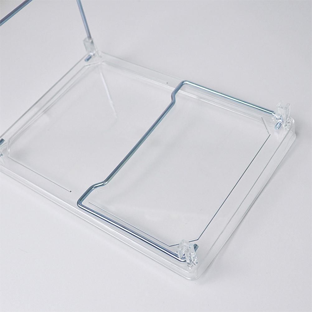 Large Capacity Desktop Storage Rack Clear Acrylic Kitchen Shelf Single Layer Office Desktop File Organizer