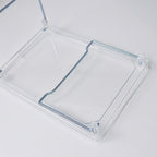 Large Capacity Desktop Storage Rack Clear Acrylic Kitchen Shelf Single Layer Office Desktop File Organizer