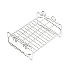 2Pcs Air Fryer Rack 304 Stainless Steel Dehydrator Rack with 4 Barbecue Sticks for 8QT Dual Basket Air Fryer