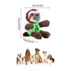 Plush Dog Toys Interactive Dog Puzzle Toys Cute Sloth Teething Chew Squeaky Dog Toys for Small Medium Large Dogs