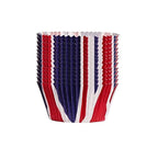200Pcs Union Jack Mini Paper Baking Cups Cupcake Liners Cupcake Wrappers for Queen Platinum Jubilee Party Supplies Decorations