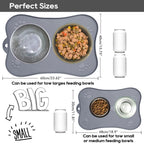 Pet Placemat for Dog and Cat Waterproof Silicone Pet Feeding Pad Non Slip Rollable Mat for Prevent Food and Water Overflow