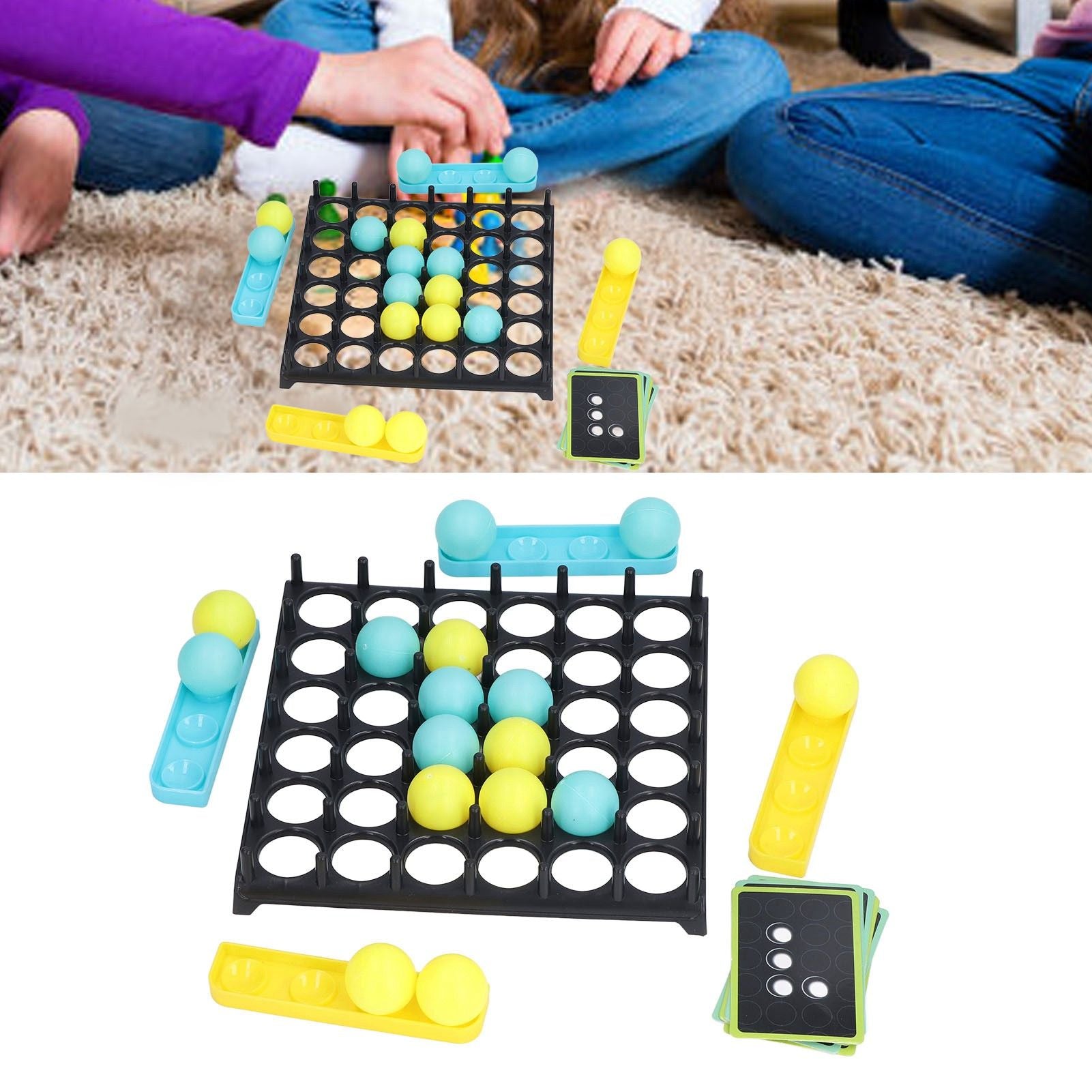 Bouncing Ball Game 2 Colors 9 Cards 16 Balls Parent Child Interactive Desktop Ball Game