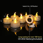 Romantic Proposal Birthday Surprise Tea Wax Christmas Decoration LED Electronic Candle