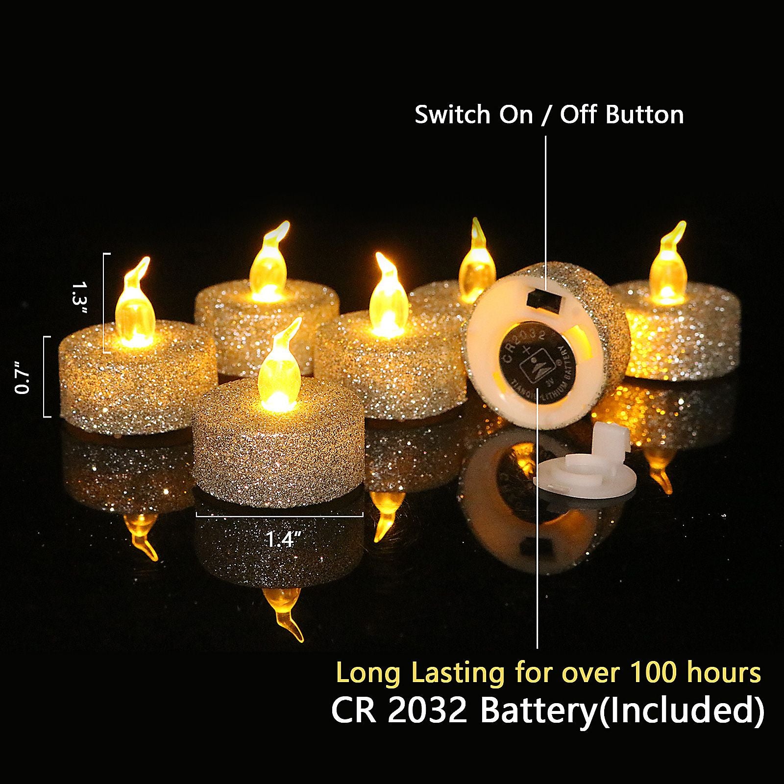 Romantic Proposal Birthday Surprise Tea Wax Christmas Decoration LED Electronic Candle