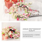 Tulip Wreath Tulip Decorative Wreath Artificial Tulip Wreath Decorative Flower Wreath