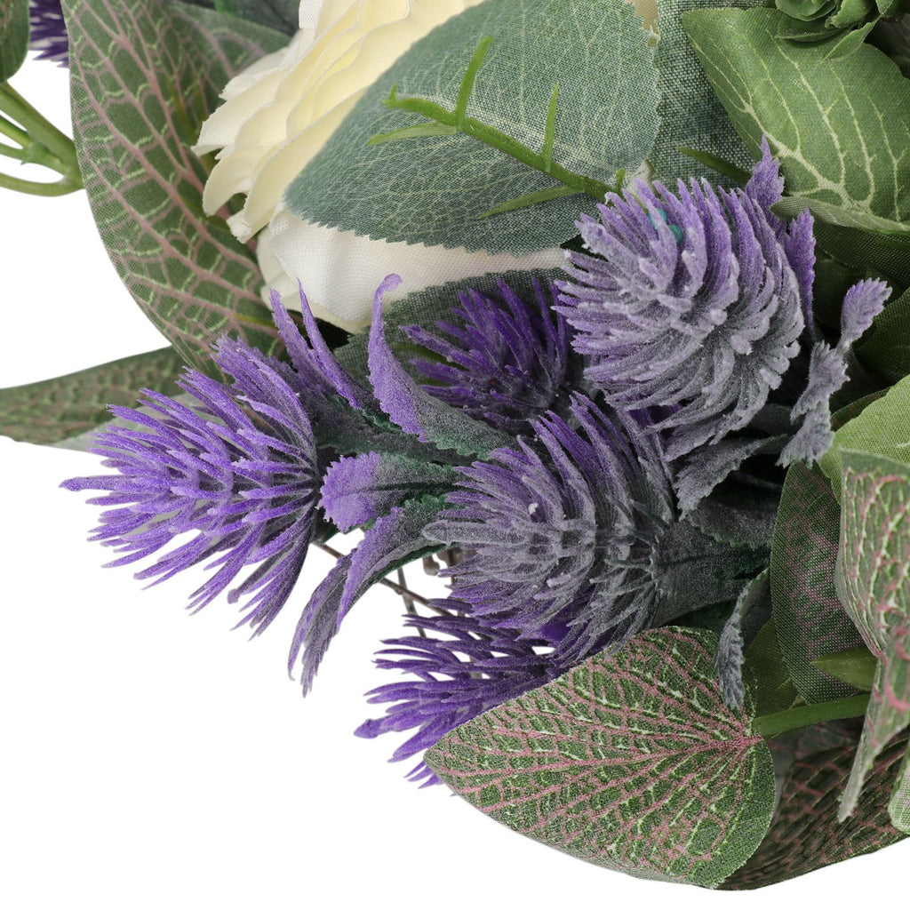 Lavender Wreath Artificial Lavender Floral Wreath for Wedding Party Wall Window Backdrop Home Decor