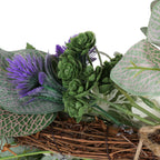 Lavender Wreath Artificial Lavender Floral Wreath for Wedding Party Wall Window Backdrop Home Decor