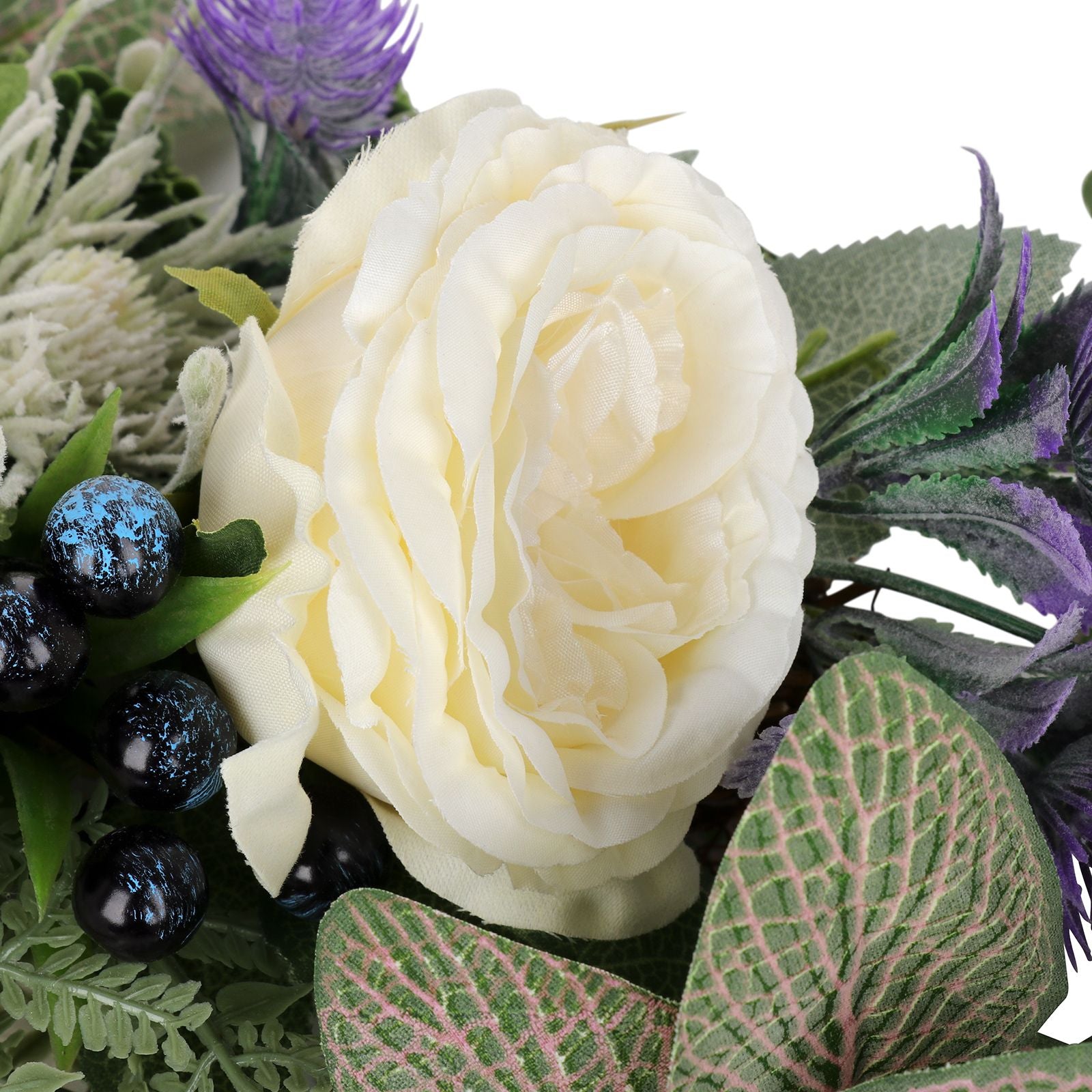 Lavender Wreath Artificial Lavender Floral Wreath for Wedding Party Wall Window Backdrop Home Decor