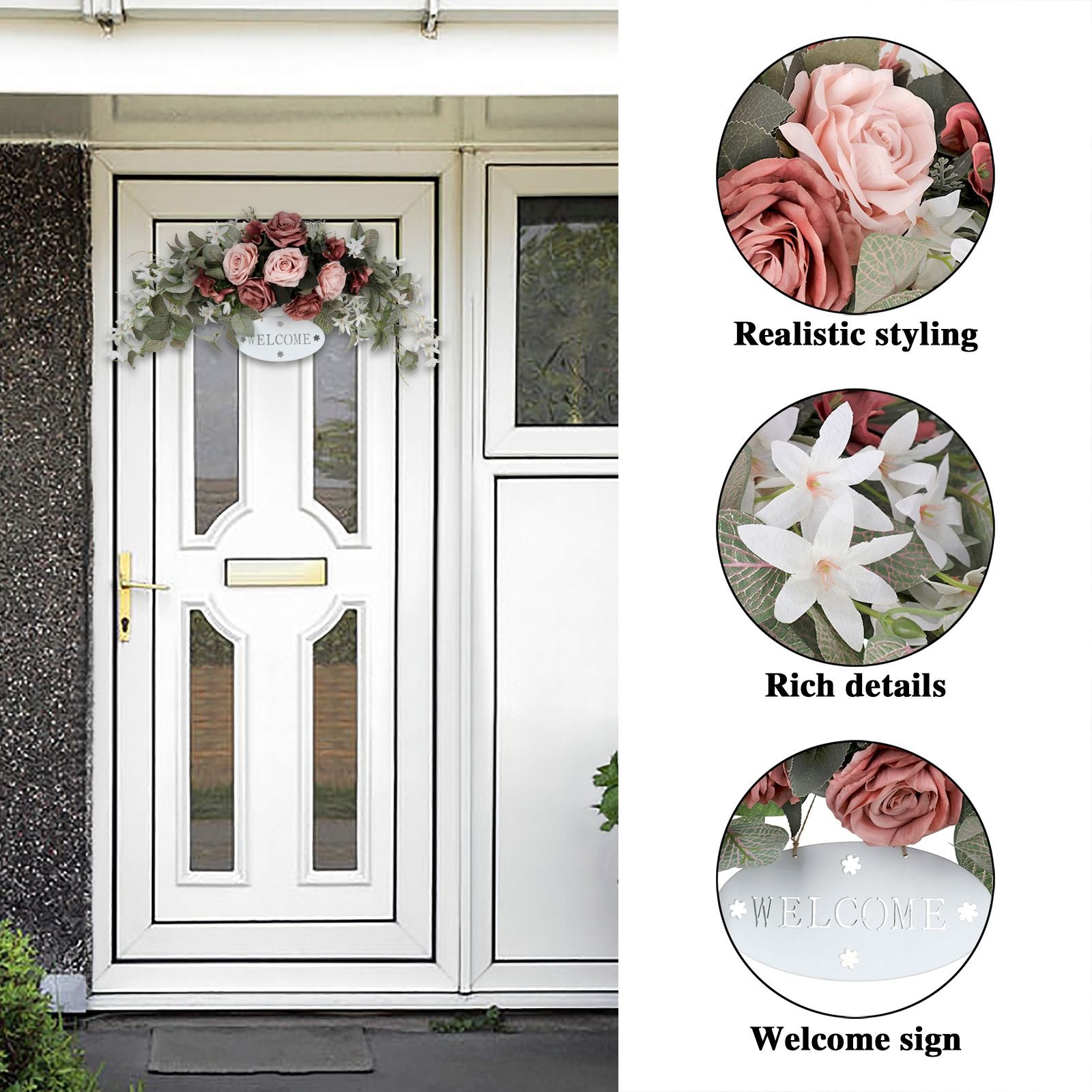 European Welcome Brand Rose Orchid Lintel Decoration Home Wedding Decorative Flowers