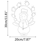 Funny Snowman Light Durable Metal Bright Light Decorative Stylish Snowman Light for Winter Christmas