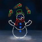 Funny Snowman Light Durable Metal Bright Light Decorative Stylish Snowman Light for Winter Christmas