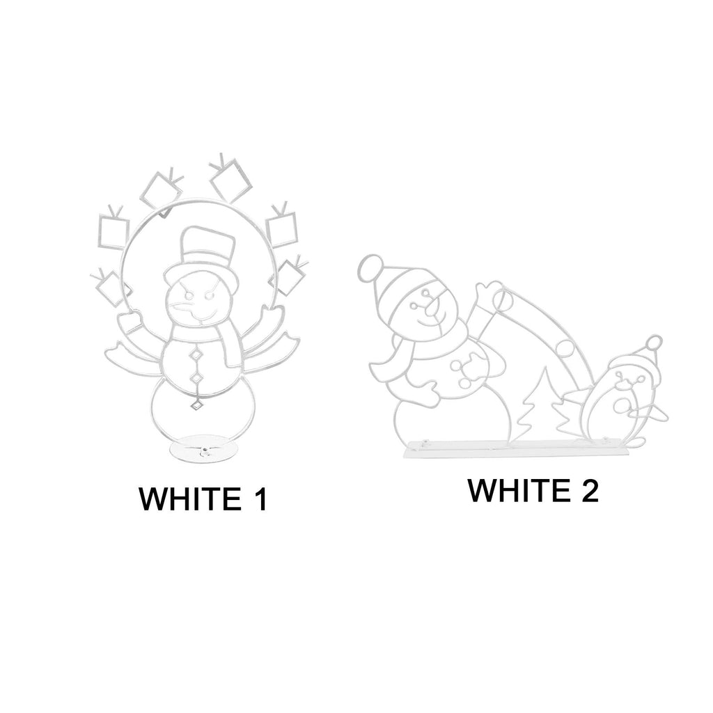 Funny Snowman Light Durable Metal Bright Light Decorative Stylish Snowman Light for Winter Christmas