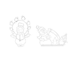 Funny Snowman Light Durable Metal Bright Light Decorative Stylish Snowman Light for Winter Christmas