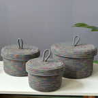 Storage Basket Soft Cotton Basket Cute Decorative Multifunction Basket for Bedroom Office Living Room