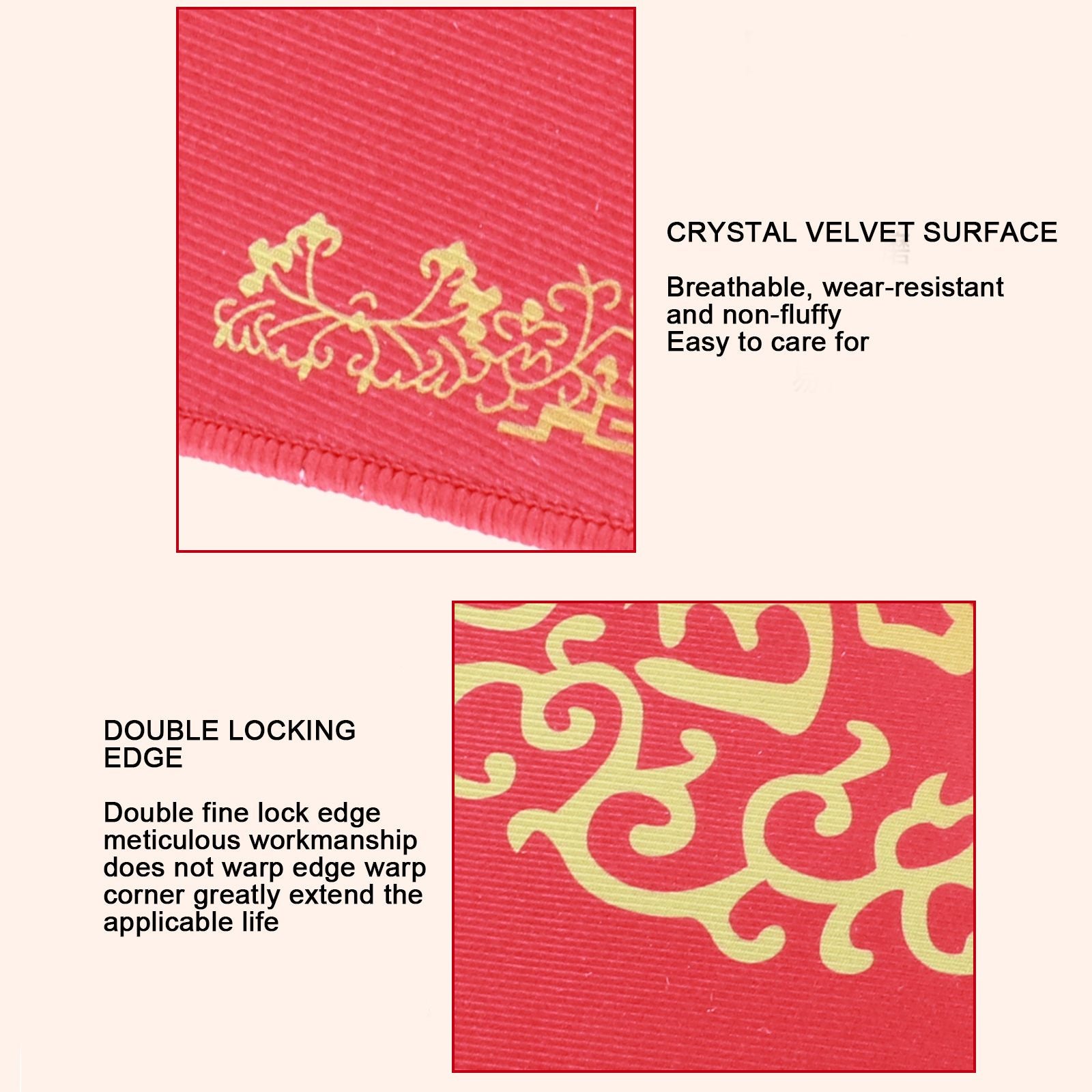 New Year Red Chinese Floor Mat Door Mat Indoor Doormat