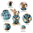 Cattail Eco Friendly Bright Colors Lifelike Durable Easter Bunny Figurine