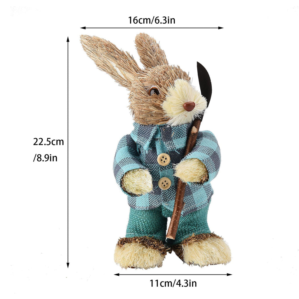 Cattail Eco Friendly Bright Colors Lifelike Durable Easter Bunny Figurine