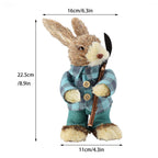 Cattail Eco Friendly Bright Colors Lifelike Durable Easter Bunny Figurine