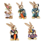 Cattail Eco Friendly Bright Colors Lifelike Durable Easter Bunny Figurine