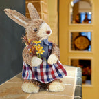 Cattail Eco Friendly Bright Colors Lifelike Durable Easter Bunny Figurine