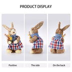 Cattail Eco Friendly Bright Colors Lifelike Durable Easter Bunny Figurine