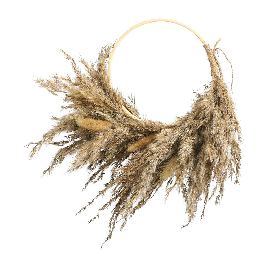 Pampas Grass Wreath Lovely Fluffy Full Wall Wreaths for Living Room Bedroom Study